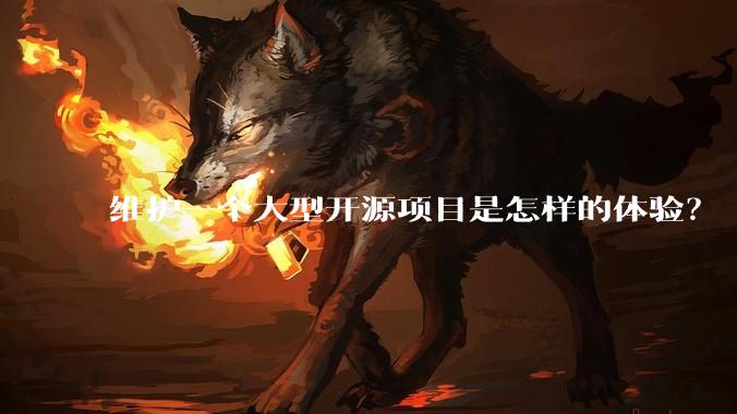 维护一个大型开源项目是怎样的体验？