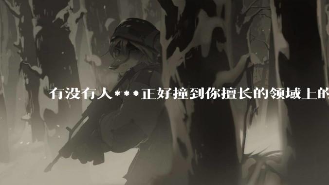 有没有人***正好撞到你擅长的领域上的？