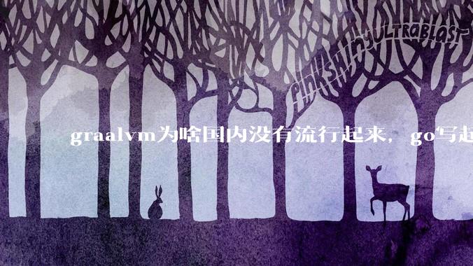 graalvm为啥国内没有流行起来，go写起来实在太恶心了，难道任凭go独霸云原生？