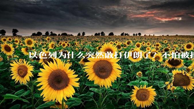 以色列为什么突然敢打伊朗了？不怕被报复？