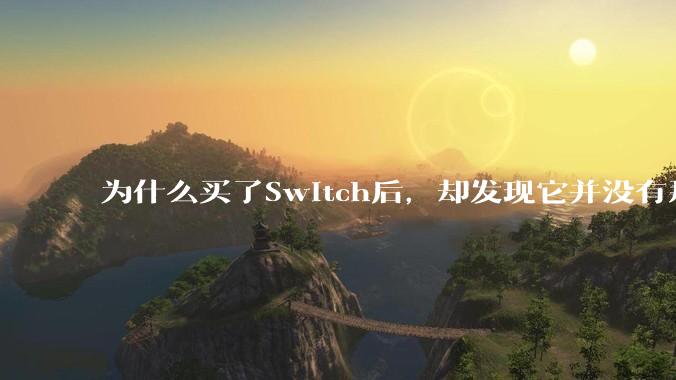 为什么买了Switch后，却发现它并没有那么好玩？