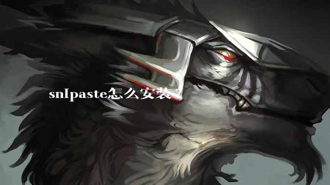 snipaste怎么安装?