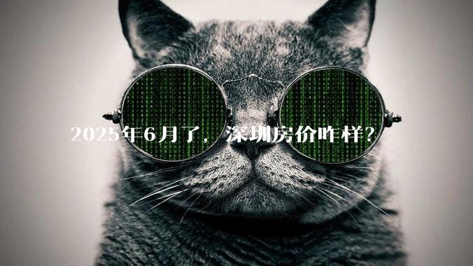 2025年6月了，深圳房价咋样？