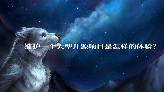 维护一个大型开源项目是怎样的体验？