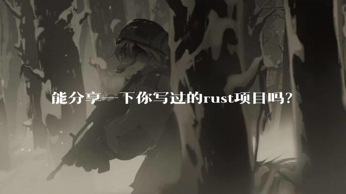 能分享一下你写过的rust项目吗？