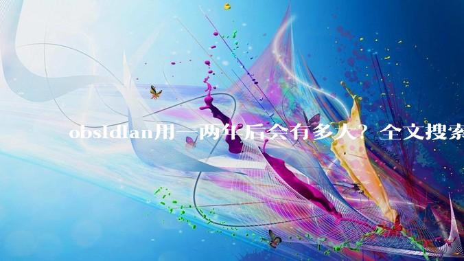 obsidian用一两年后会有多大？全文搜索还快吗？
