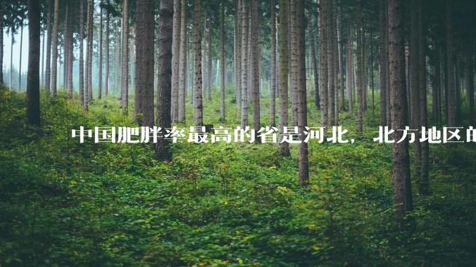 中国肥胖率最高的省是河北，北方地区的肥胖率普遍高于南方，是什么原因让北方人更容易发胖？