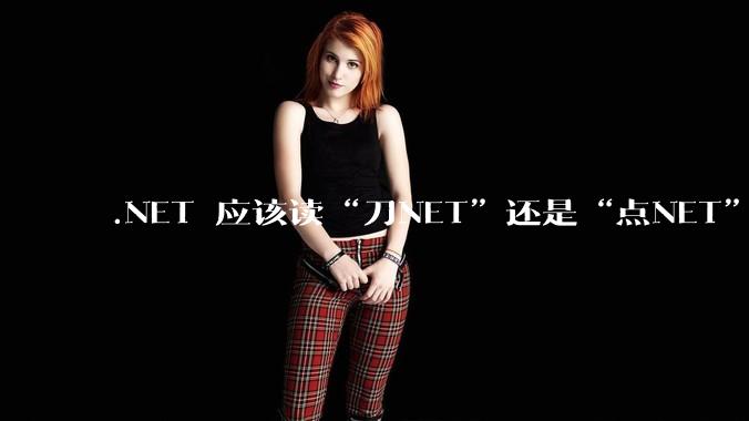 .NET 应该读“刀NET”还是“点NET”？