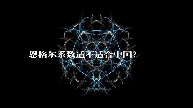 恩格尔系数适不适合中国？