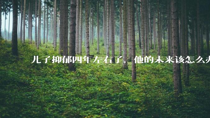 儿子抑郁四年左右了，他的未来该怎么办？