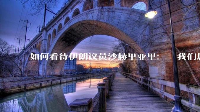 如何看待伊朗议员沙赫里亚里：  我们恳求最高领袖批准使用核武器？
