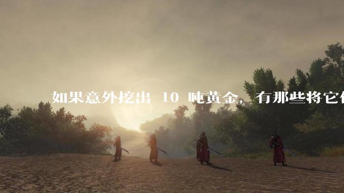 如果意外挖出 10 吨黄金，有那些将它们洗白、正常使用的方法？