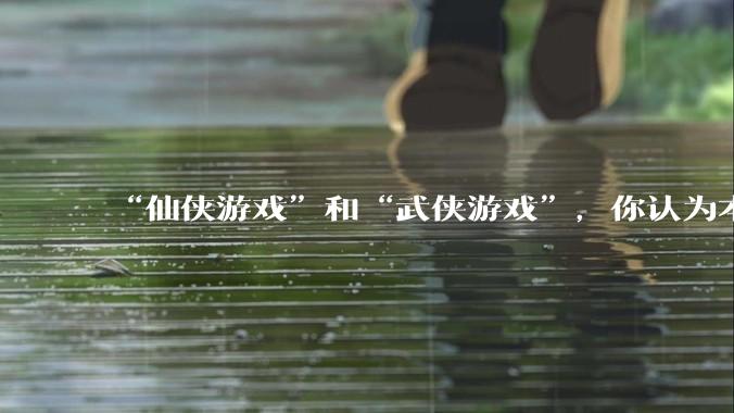 “仙侠游戏”和“武侠游戏”，你认为本质的区别应是什么？