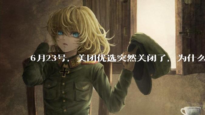 6月23号，美团优选突然关闭了，为什么?