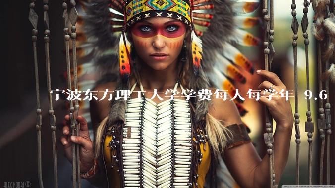 宁波东方理工大学学费每人每学年 9.6 万，为什么会这么贵？