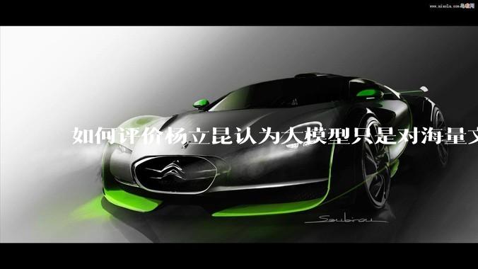 如何评价杨立昆认为大模型只是对海量文本的模式进行复杂拟合，根本不懂意义？