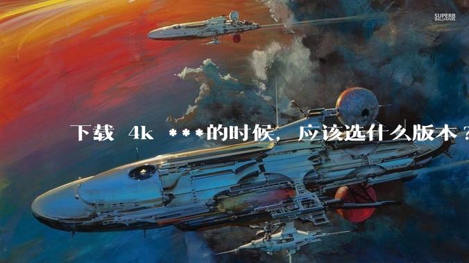 下载 4k ***的时候，应该选什么版本?